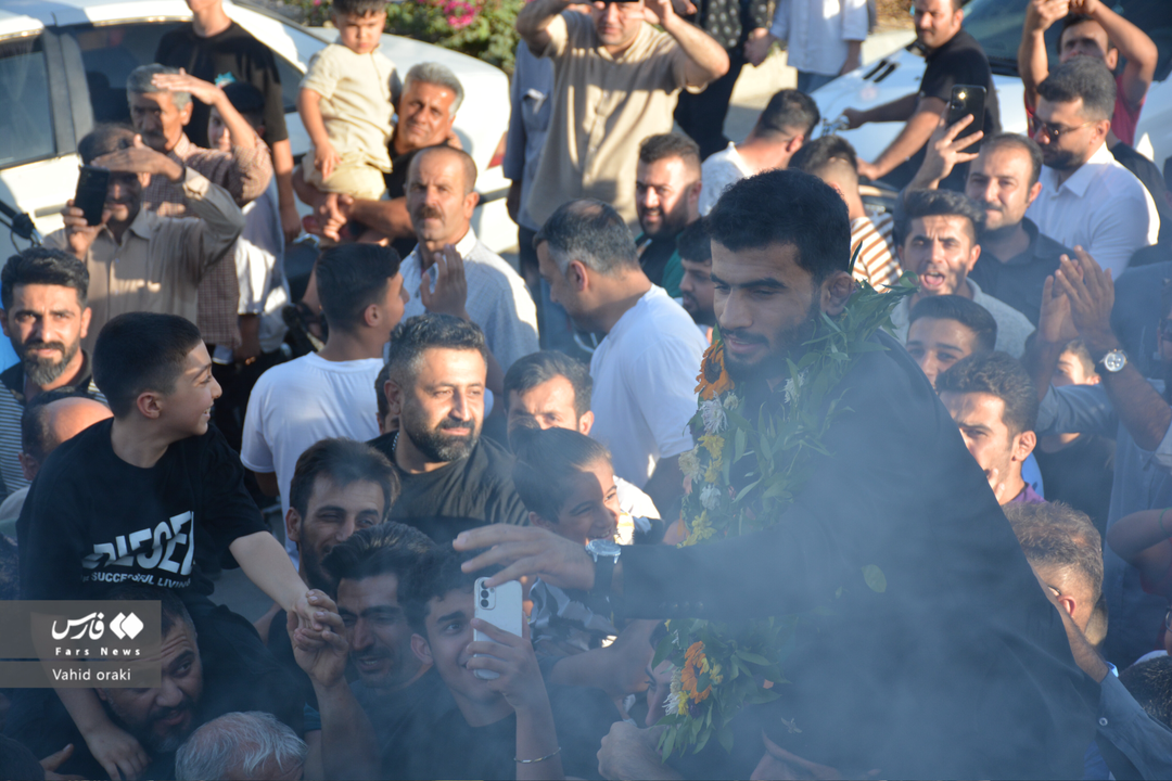 استقبال از علیرضا مهمدی، پیام احمدی و علی احمدی وفا در ایذه پس از مسابقات جهانی زاگرب کرواسی - عکاس وحید اورکی photo vahid oraki