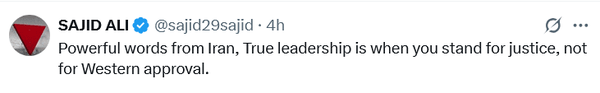 ایران کے رہبر معظم کا موقف دنیا کے رہنماؤں کے لئے نمونۂ عمل ہونا چاہئے، سوشل میڈیا کے غیر ملکی صارفین+ تصاویر