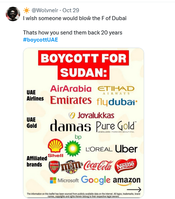 غزہ اور سوڈان میں منفی کردار؛ عالمی مہم 'بائیکاٹ یو اے ای' کا آغاز + ویڈیو