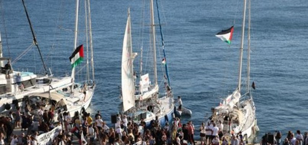 اسپین نے صمود بیڑے کے دفاع کے لئے سمندر میں جنگی جہاز تعینات کر دیا