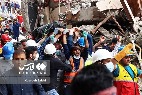 متروپل آبادان، هفتمین روز پس از حادثه