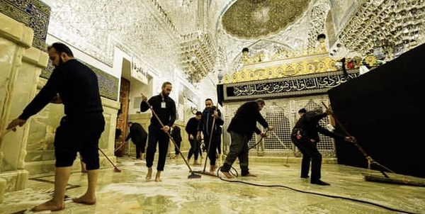 شست و‌ شوی حرم کاظمین