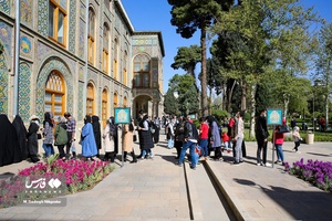 گردشگران نوروزی در کاخ گلستان 