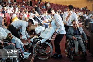 مراسم  ازدواج 114 زوج معلول