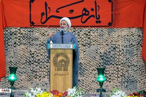 سخنرانی حجت الاسلام علیرضا پناهیان در مراسم وداع با پیکر شهید «نسیم افغانی»/ رواق امام خمینی حرم مطهر رضوی 