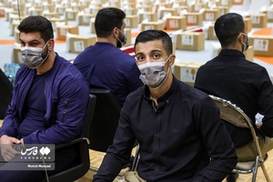 حضور محمدرضا گرایی در مراسم پویش کمک مؤمنانه در خانه کشتی شهید صدرزاده 