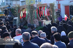 تشییع شهید گمنام در نوشهر 