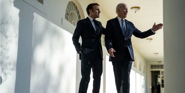 ماکرون و بایدن