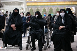 حضور عفت مرعشی همسر مرحوم هاشمی در مراسم چهارمین سالگرد ارتحال آیت الله هاشمی رفسنجانی