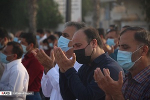 نماز عید سعید فطر در ساحل بوشهر