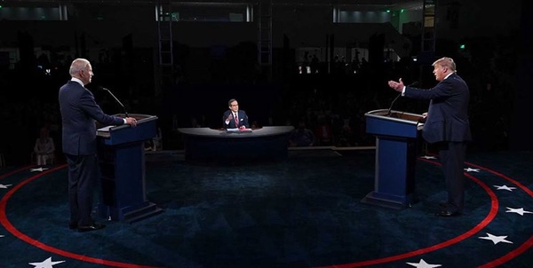 ترامپ بایدن مناظره