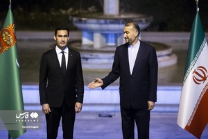 دیدار سردار بردی محمداف معاون رئیس جمهور ترکمنستان با امیرعبداللهیان وزیر امور خارجه 