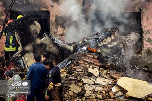 سقوط هواپیمای جنگنده در تبریز