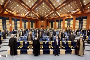  مراسم دیدارآیت الله رئیسی با قضات وکارکنان دستگاه قضایی استان همدان