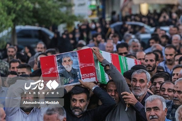 آئین تشییع و وداع با از پیکر شهید حادثه ترویستی حرم  مطهرشاهچراغ(ع)درخرامه   