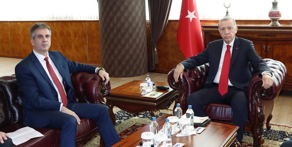 اردوغان و الی کوهن وزیر خارجه رژیم صهیونیستی
