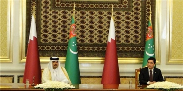 امیر قطر و رئیس جمهور ترکمنستان
