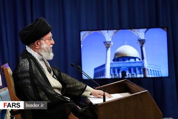 سخنرانی تلویزونی رهبر انقلاب اسلامی به مناسبت روز جهانی قدس