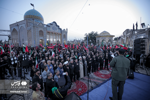 عزاداری در آستان مقدس امامزاده حسین قزوین