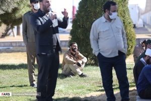 وداع با  شهدای گمنام هشت سال دفاع مقدس در فرودگاه اصفهان