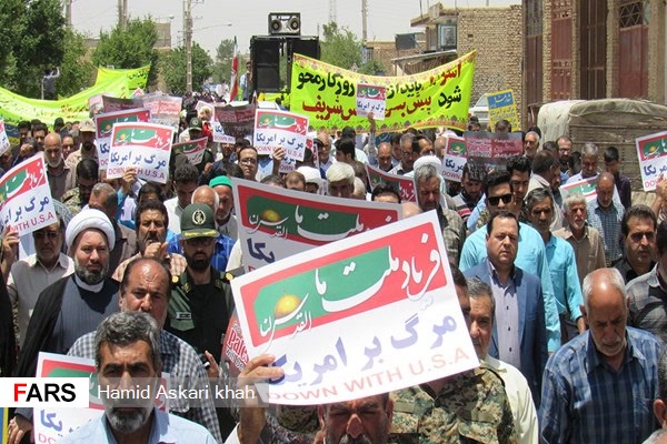 راهپیمایی روز جهانی قدس در مهردشت از نگاه دوربین