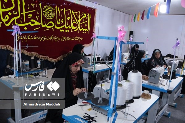 افتتاح کارگاه خیاطی واشتغال زایی در شیراز
