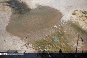 رگ خشک رودخانه کُر استان فارس