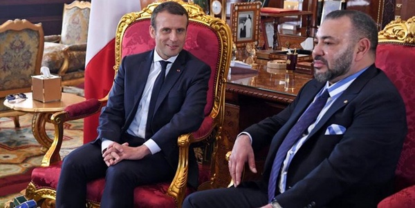 محمد ششم و ماکرون 