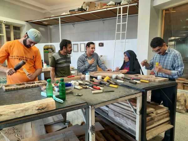 هنرجویان ناشنوای منبت کار- تبریز