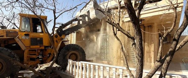 تخریب ویلای میلیاردی در خوشنام ملارد