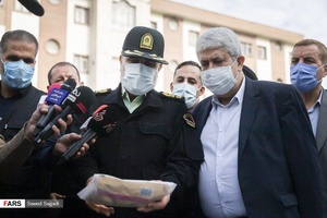بازدید سردار حسین رحیمی رئیس پلیس تهران بزرگ و سعید عمرانی معاون دادستان کل کشور از کشفیات پلیس مبارزه با مواد مخدر پایتخت در هشتمین طرح ظفر