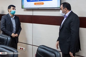 دیدار و گفتگو حسین مدرس خیابانی سرپرست وزارت صمت با پیام تیرانداز مدیرعامل خبرگزاری فارس 
