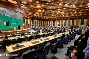 سخنرانی آیت الله رئیسی در مراسم با قضات وکارکنان دستگاه قضایی استان همدان