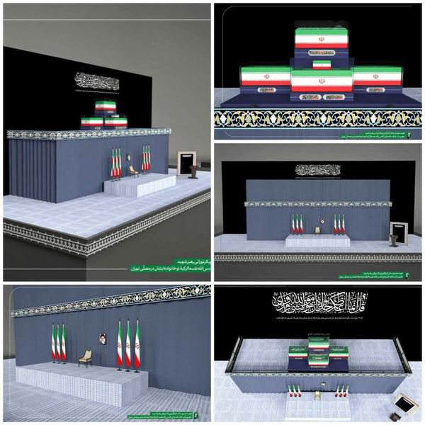 فیلم/آماده‌سازی جایگاه وداع خانوادگی با رهبر شهید انقلاب