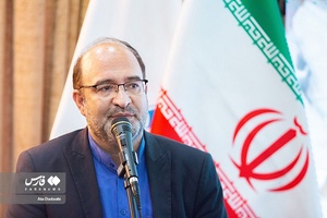 سخنرانی  اسد بابایی مدیرکل کتابخانه‌های عمومی آذربایجان شرقی در آیین بهره‌برداری از کتابخانه شهید سلیمانی