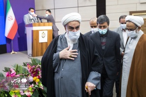 حجت‌الاسلام محمد محمدی گلپایگانی رئیس دفتر مقام معظم رهبری در پایان آیین بهره‌برداری از طرح‌های محرومیت‌زدایی بنیاد مستضعفان