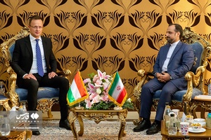 دیدار احسان خاندوزی وزیر اقتصاد و دارایی و پیتر سیارتو وزیر امور خارجه و تجارت مجارستان
