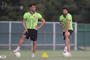 گزارش تصویری از تمرین تیم فوتبال پرسپولیس در کمپ تیم‌های ملی
