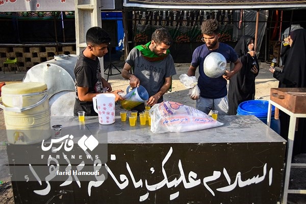 خدمت رسانی مواکب مستقردر شلمچه به زائرین
