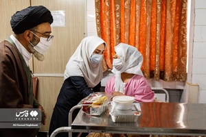 بازدید حجت‌الاسلام و المسلمین سید محمدعلی آل‌هاشم نماینده ولی فقیه در استان آذربایجان‌شرقی و امام جمعه تبریز از بیمارستان علوی تبریز، همزمان با انجام 60 عمل جراحی رایگان چشم  در این بیمارستان