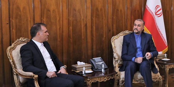 امیرعبداللهیان و سرپرست فدراسیون فوتبال