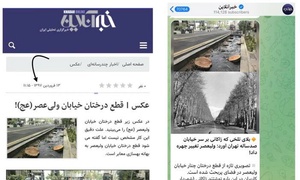 جالب اینجاست که یکی از همین رسانه ها، خبر . عکس قطع درختان را در سال 1397 هم منتشر کرده بود.