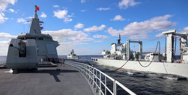 رزمایش چین روسیه