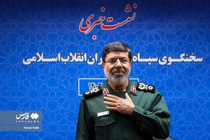 نشست خبری «سردار رمضان شریف»  سخنگو و مسئول روابط عمومی کل سپاه پاسداران انقلاب اسلامی 