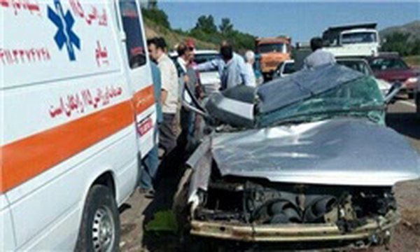 تصادف پژو مرند