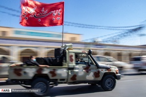 رژه خودرویی یگان های نظامی آجا