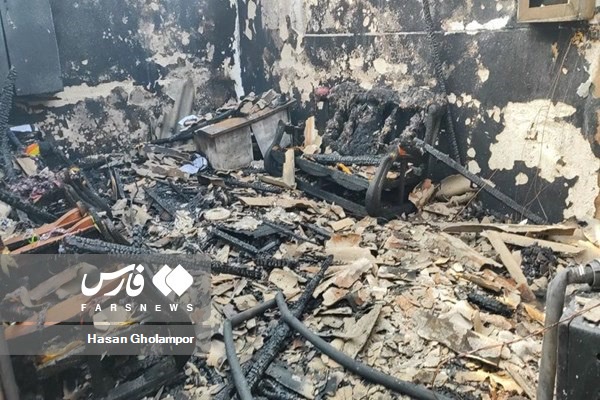  آتش سوزی در کمپ ترک اعتیاد در لنگرود