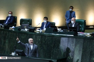 سخنرانی دکتر محمدجواد ظریف وزیر امور خارجه در مورد مسائل سیاست خارجی و دیپلماسی اقتصادی در جلسه علنی مجلس /۱۵ تیر ۹۹