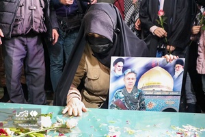 تشیع پیکر شهید مدافع حرم در پیشوا