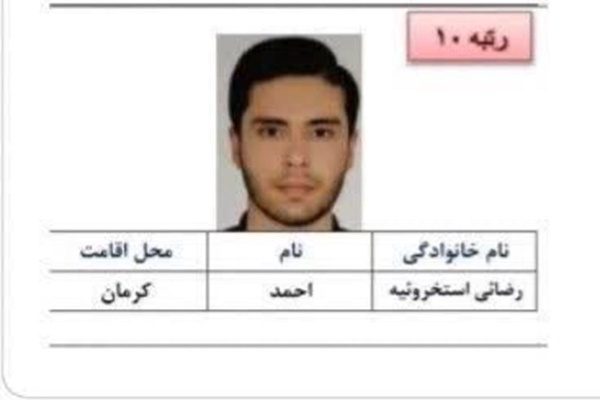 رتبه ۱۰ کنکور کرمان